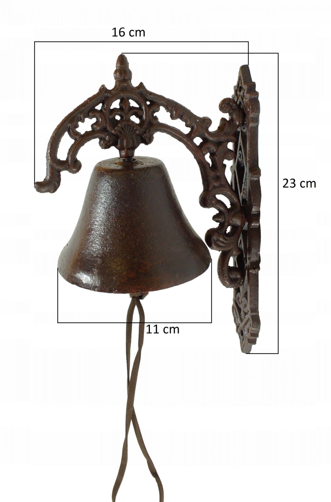 żeliwny dzwonek dekoracyjny