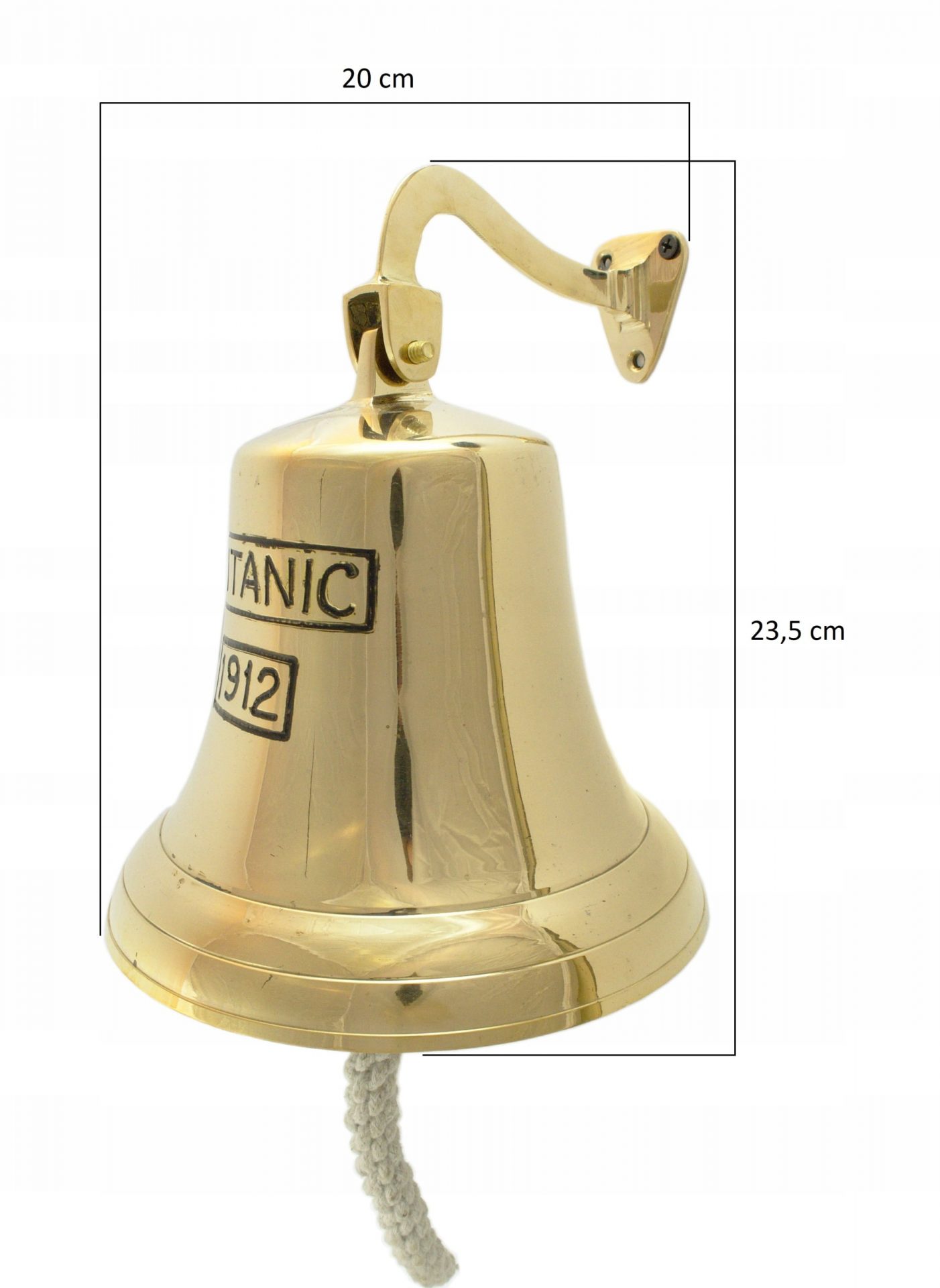 Mosiężny dzwon jachtowy