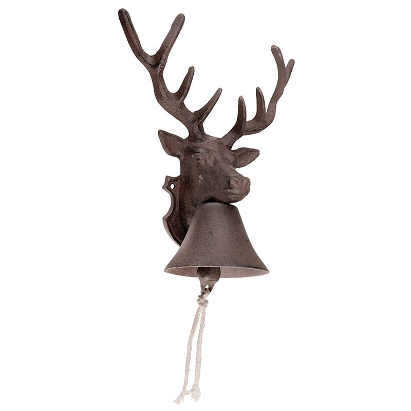 dzwonek z ozdobną głową jelenia