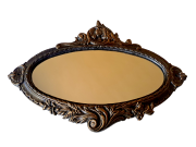 Żeliwne lustro retro