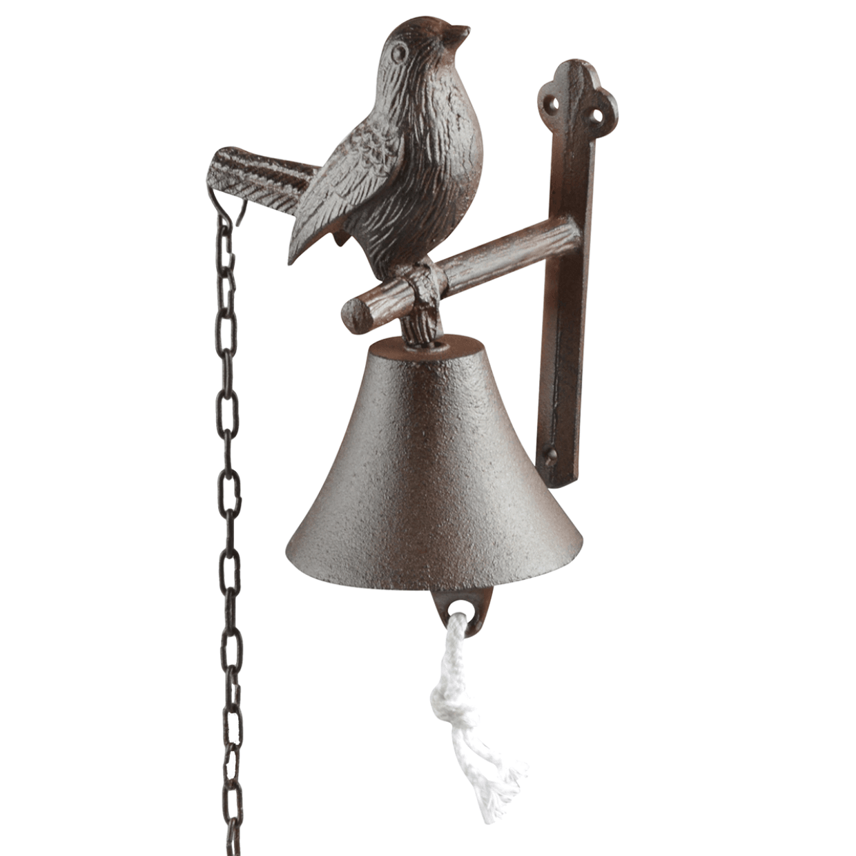 dzwonek z ptakiem na gałęzi
